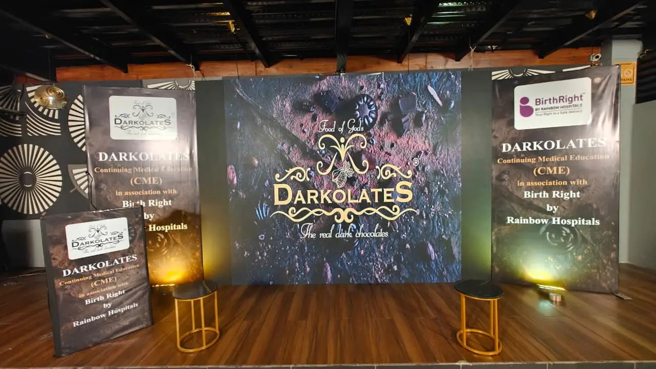 Darkolates branding at CME event